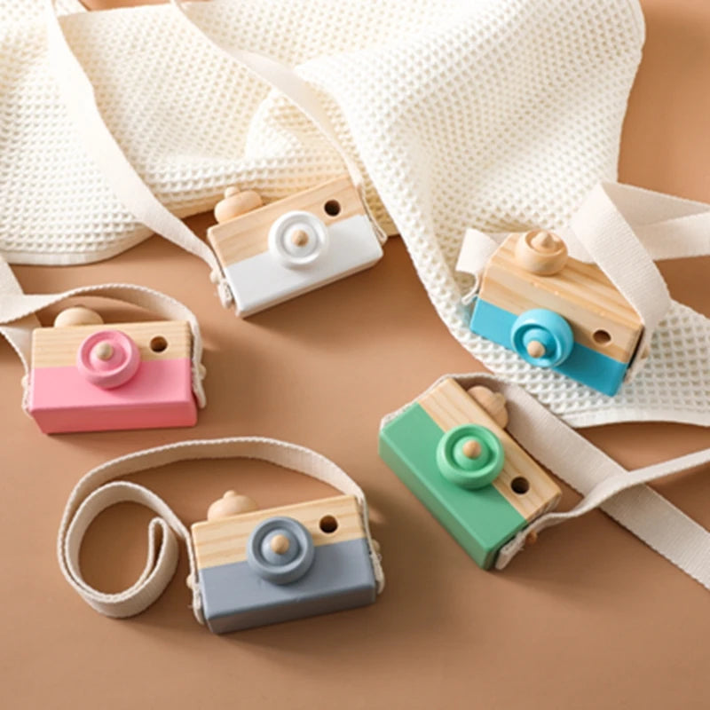 PendantCams: Montessori Toy Wood Camera Blocks