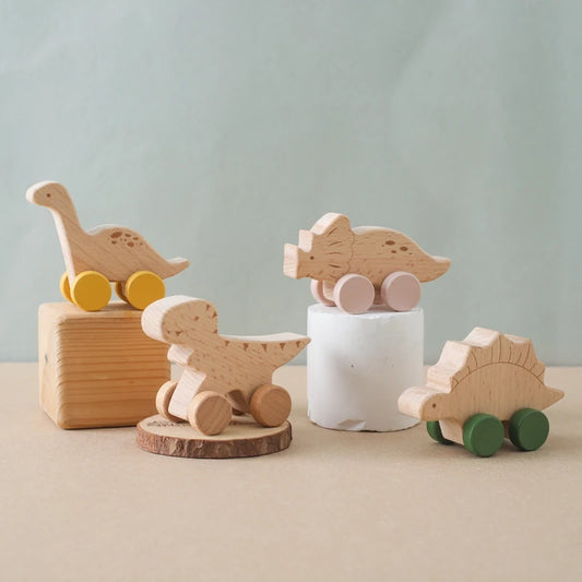 DinoBlocks: Montessori Beech Wood Toy